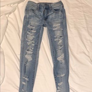Destroyed American Eagle jeans